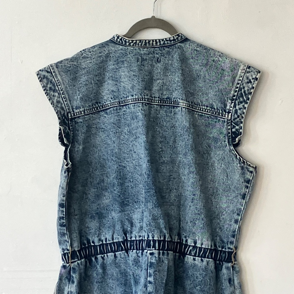 JustFab Acid Wash Jumpsuit - Picture 13 of 14